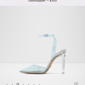 Glass slipper Aldo x Disney Size 8.5